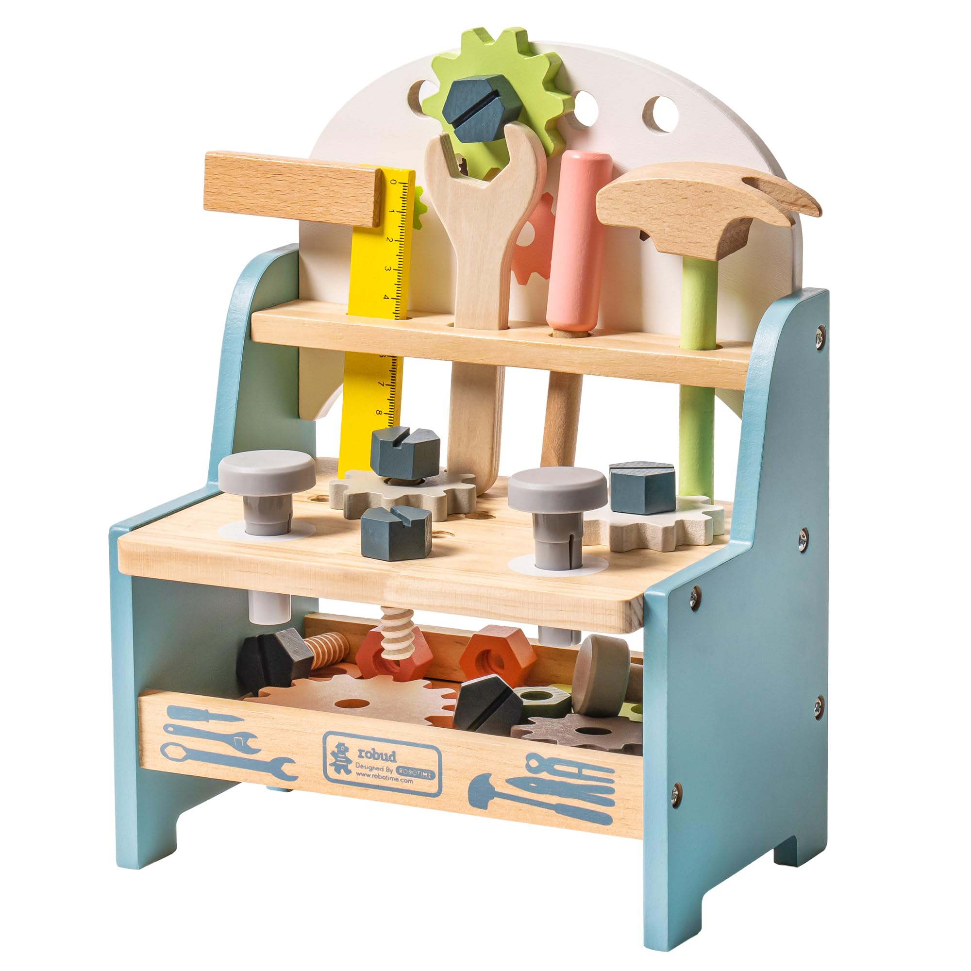 Woodworking Shop - مجموعة أدوات اللعب الخشبية المصغرة من