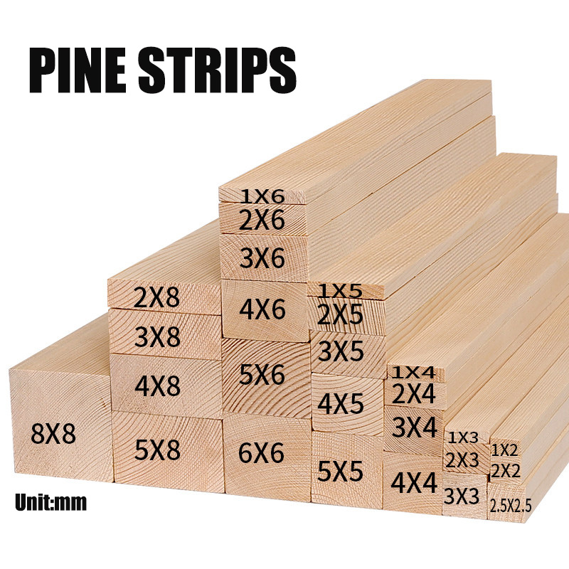 Lumber Woodworking - شرائح خشب الصنوبر الصلب بطول 10-100