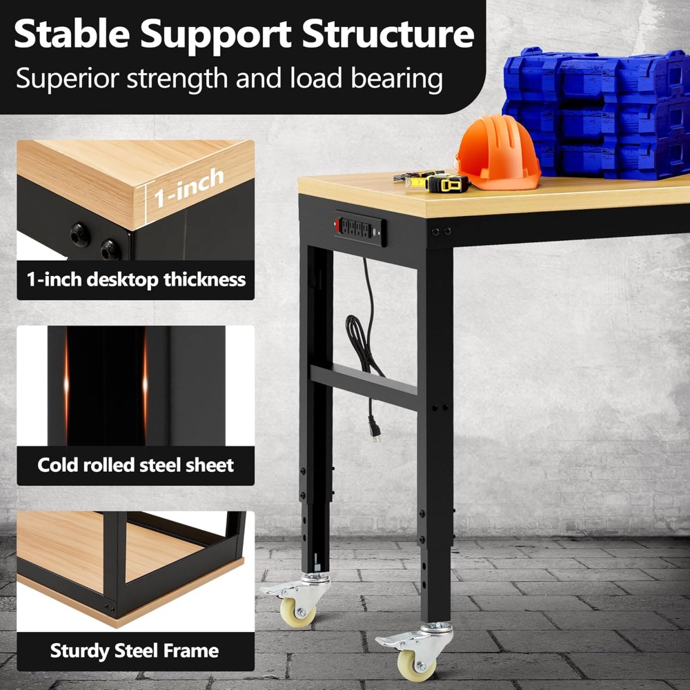 منضدة عمل قابلة للتعديل، مقعد  - مراجعة Woodworking Work Table وسعره