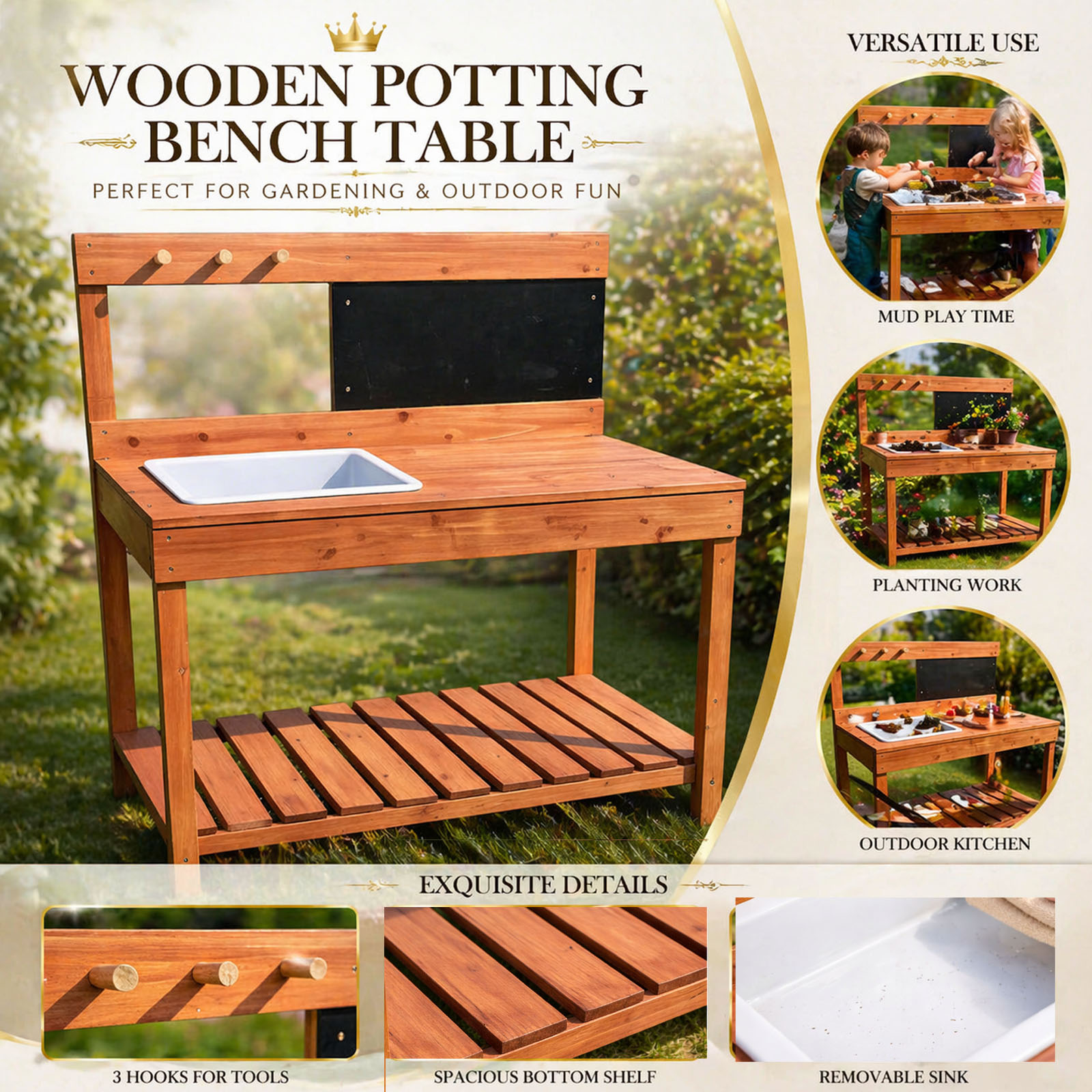 طاولات زراعة خشبية للأطفال للا - مراجعة Woodworking Work Table وسعره