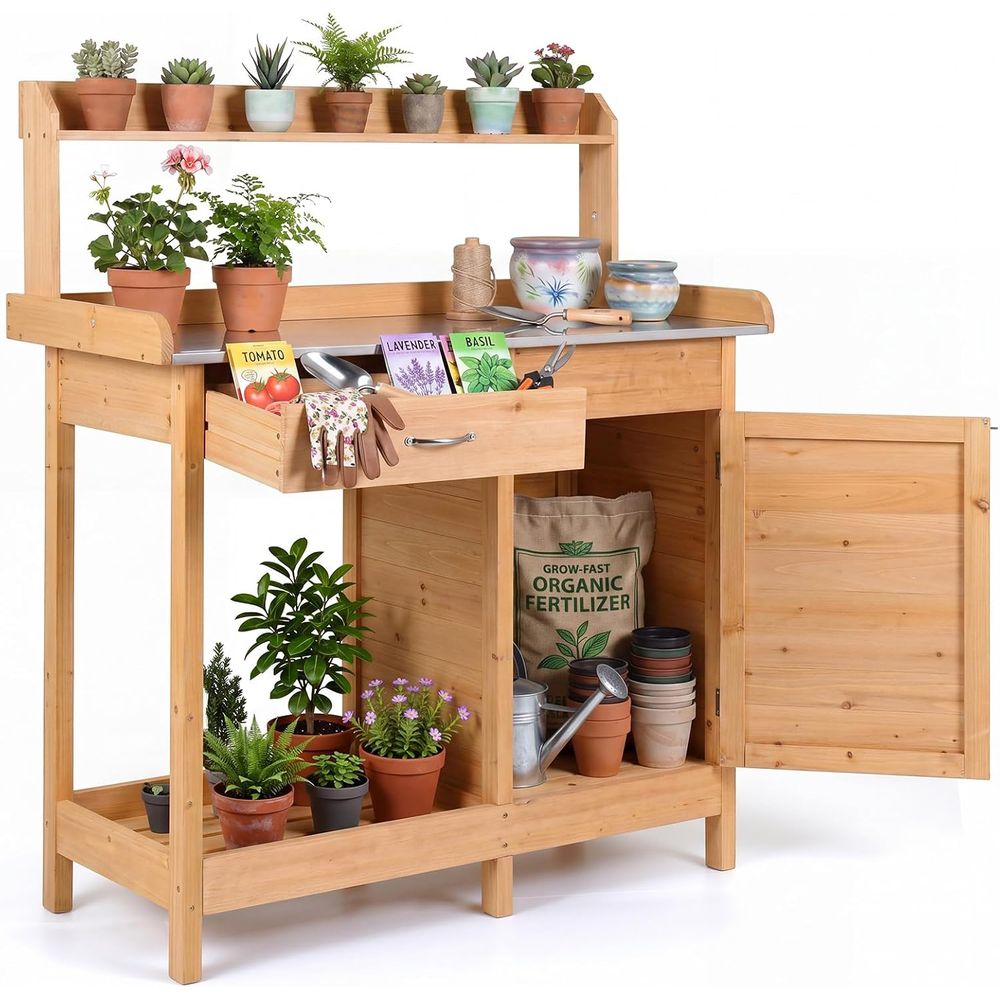 طاولة عمل خشبية للحدائق الخارج - مراجعة Woodworking Work Table وسعره