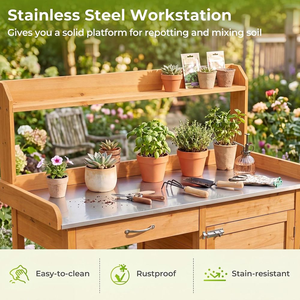 طاولة عمل خشبية للحدائق الخارج - مراجعة Woodworking Work Table وسعره