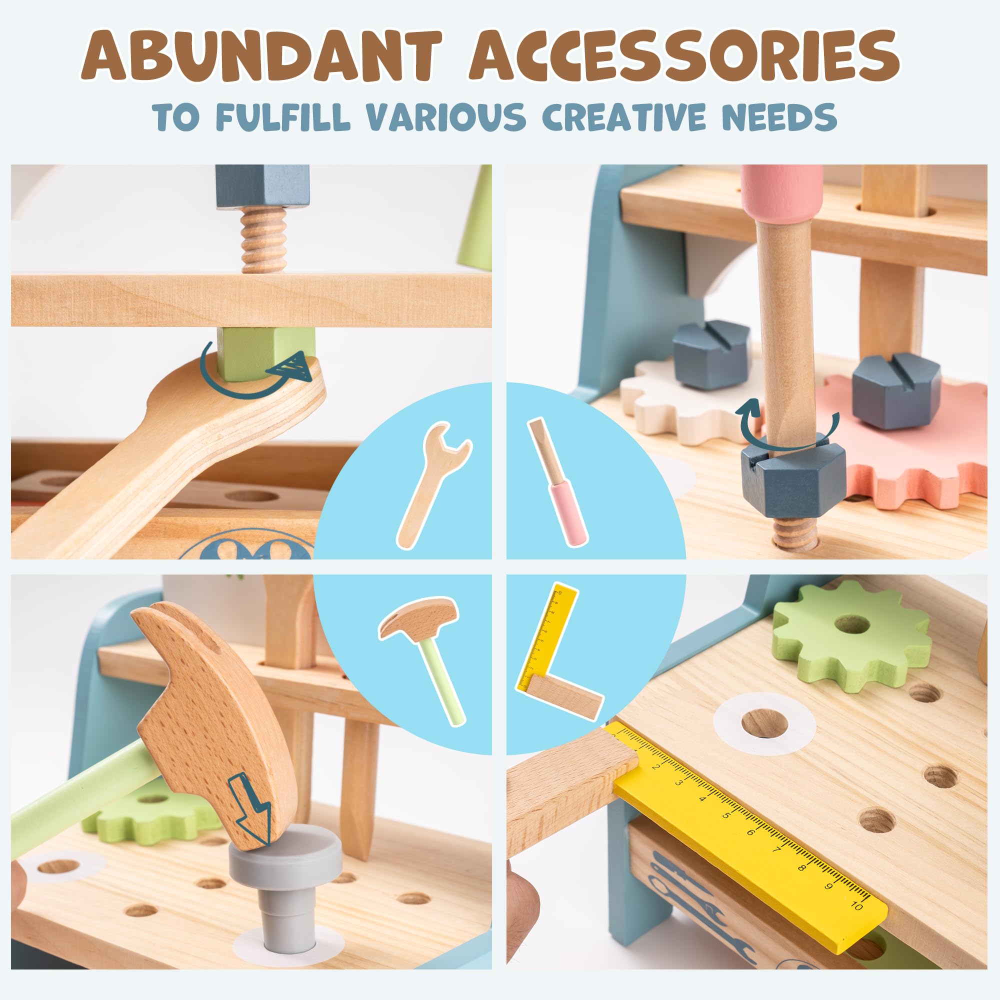 مجموعة أدوات اللعب الخشبية الم - مراجعة Woodworking Shop وسعره
