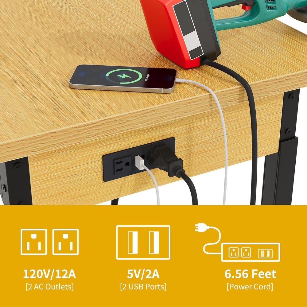 طاولة عمل متينة بطول 60 بوصة م - مراجعة Woodworking Work Table وسعره